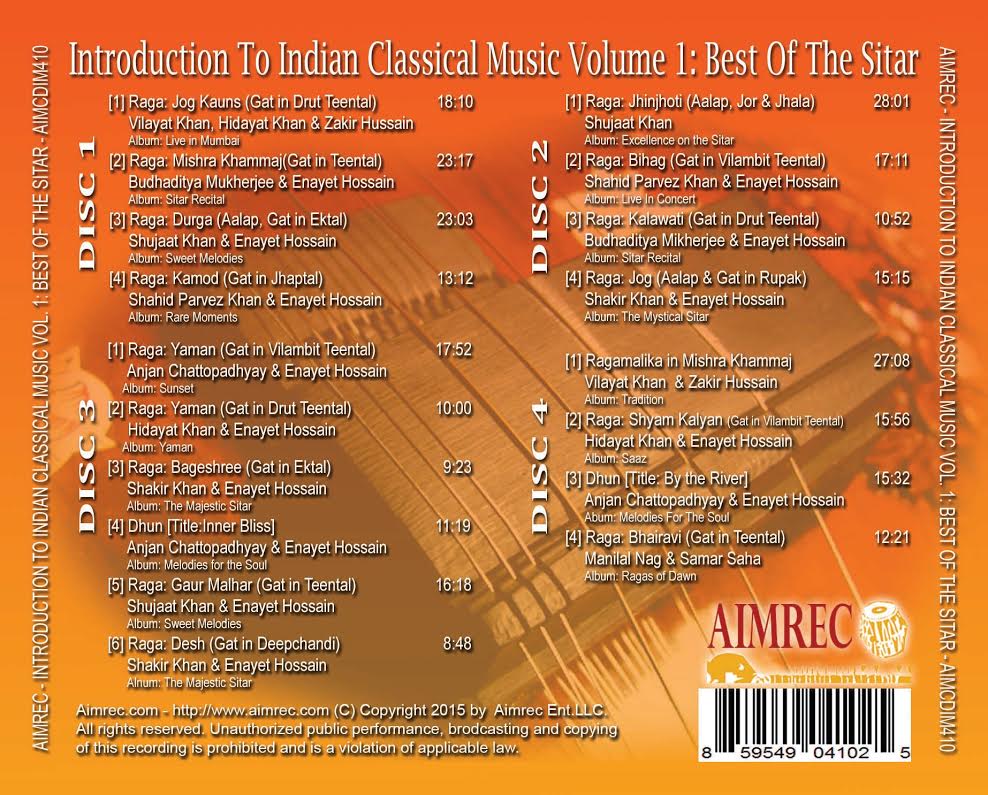 Picture of album Introduction to Indian classical music Volime 1