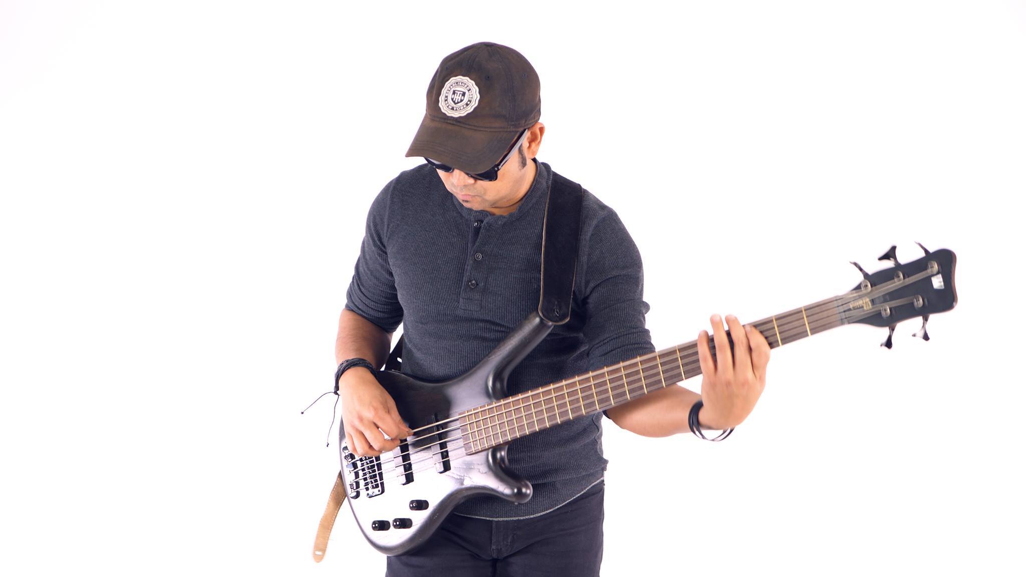 Tushar, a Bass player and vocalist with the group Melodic Intersect